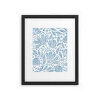 French Country Fig Garden In Blue Framed Art Print Gallery Image 6