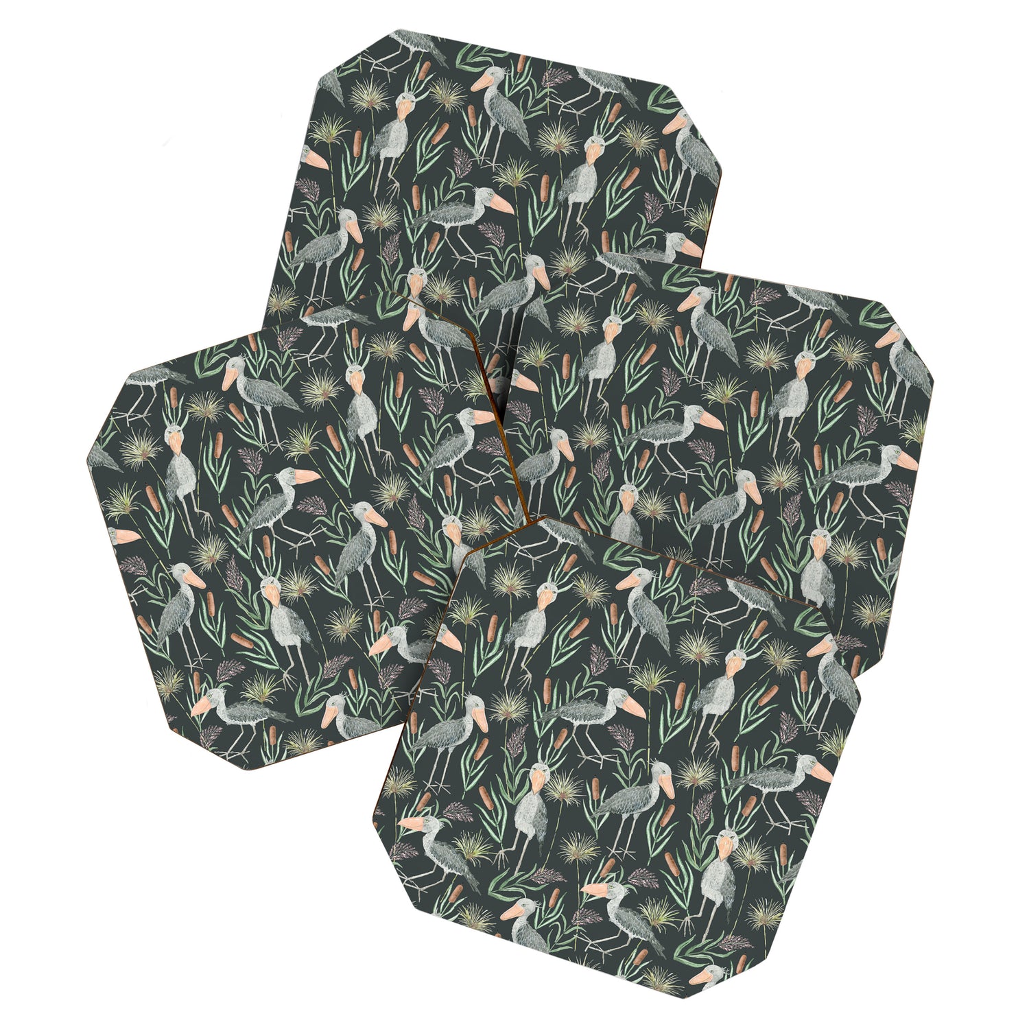 The Magnificent Shoebill Pattern Coaster Gallery Image 1