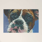 Khloe the Boxer Dog Fine Art Portrait Welcome Mat Gallery Image 1
