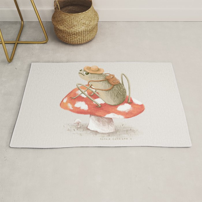 Awkward Toad Ready for Adventure Rug Gallery Image 1