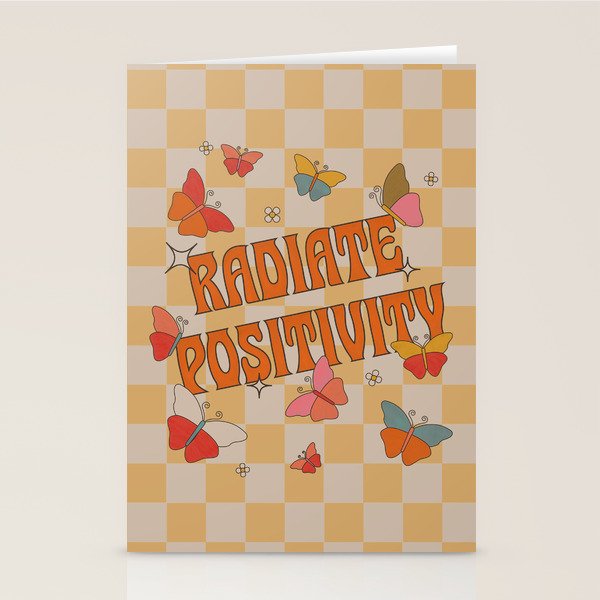 Radiate Positivity Butterflies Stationery Card Gallery Image 2