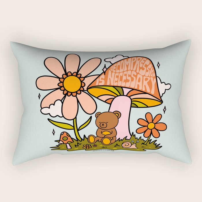 Decompression is Necessary Rectangular Pillow Gallery Image 1