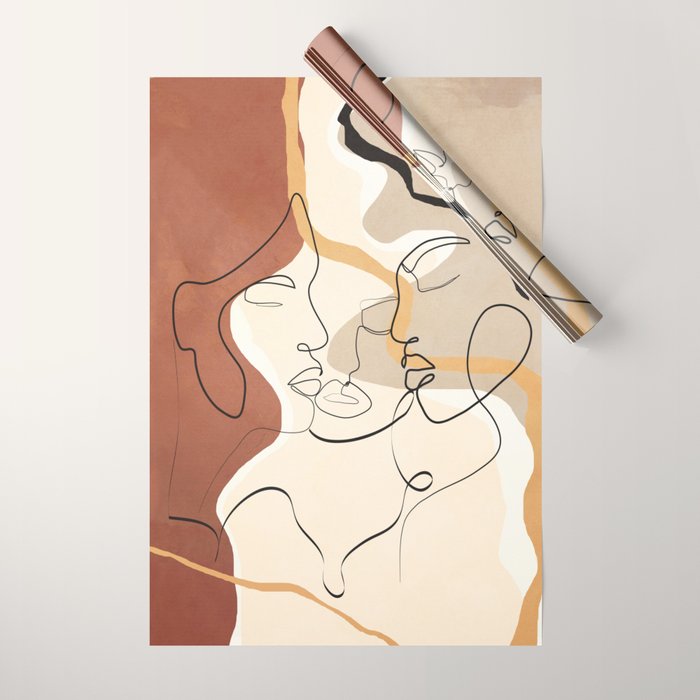 Developed Faces 01 Wrapping Paper Gallery Image 1