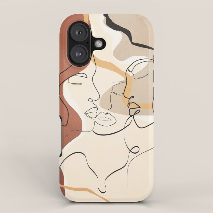 Developed Faces 01 iPhone Case Gallery Image 1