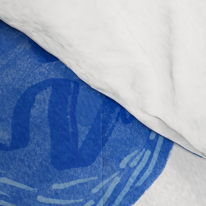 Sleepy Cozy Kitty Cats in Royal Blue & White Comforter Gallery Image 4