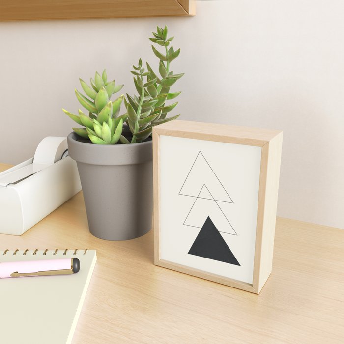 Minimal Geometric Art 02 Mini Art Print Gallery Image 2
