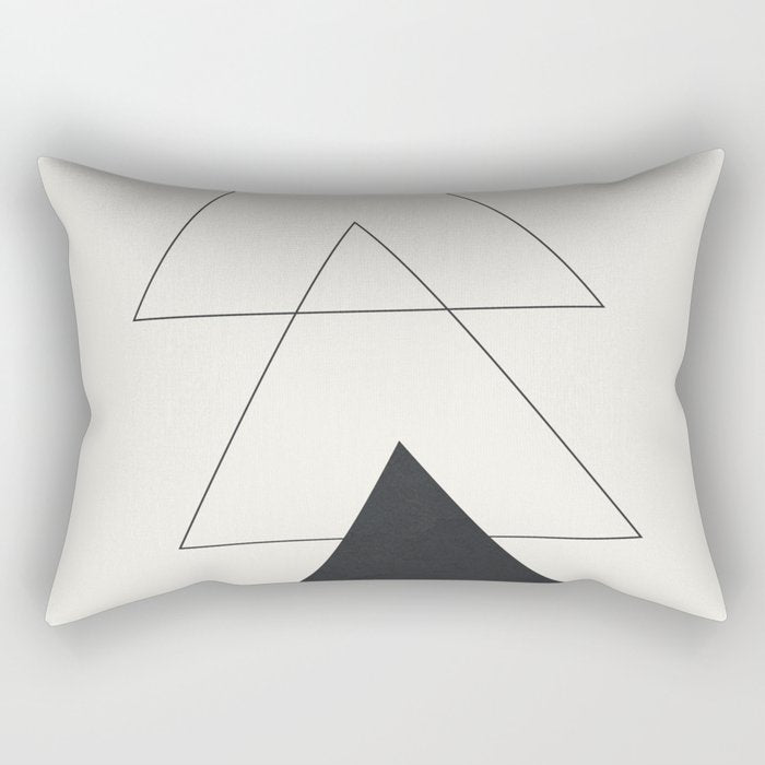 Minimal Geometric Art 02 Rectangular Pillow Gallery Image 2