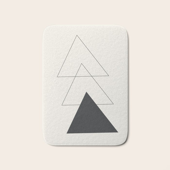 Minimal Geometric Art 02 Bath Mat Gallery Image 1