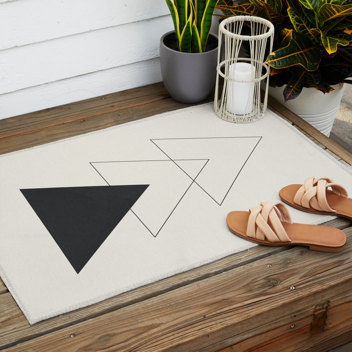 Minimal Geometric Art 02 Outdoor Rug Gallery Image 2