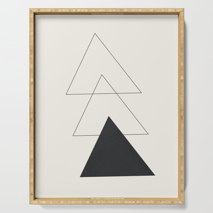 Minimal Geometric Art 02 Serving Tray Gallery Image 1
