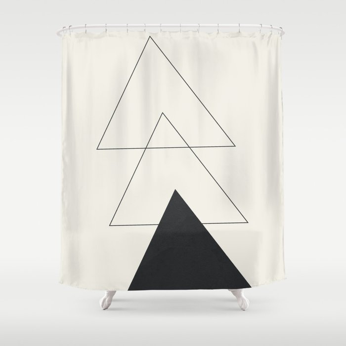 Minimal Geometric Art 02 Shower Curtain Gallery Image 1