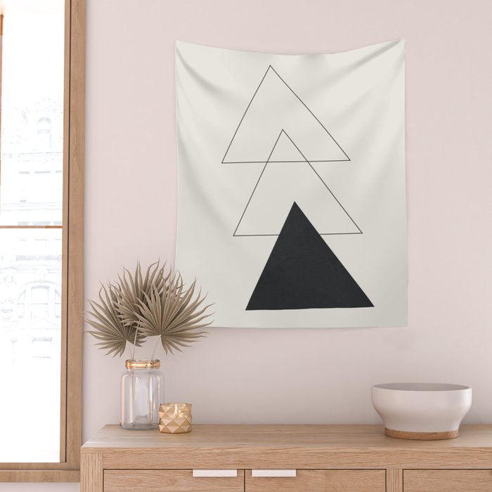 Minimal Geometric Art 02 Wall Tapestry Gallery Image 2