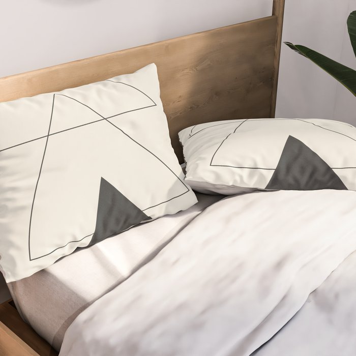 Minimal Geometric Art 02 Pillow Sham Gallery Image 2