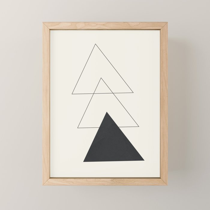 Minimal Geometric Art 02 Mini Art Print Gallery Image 1