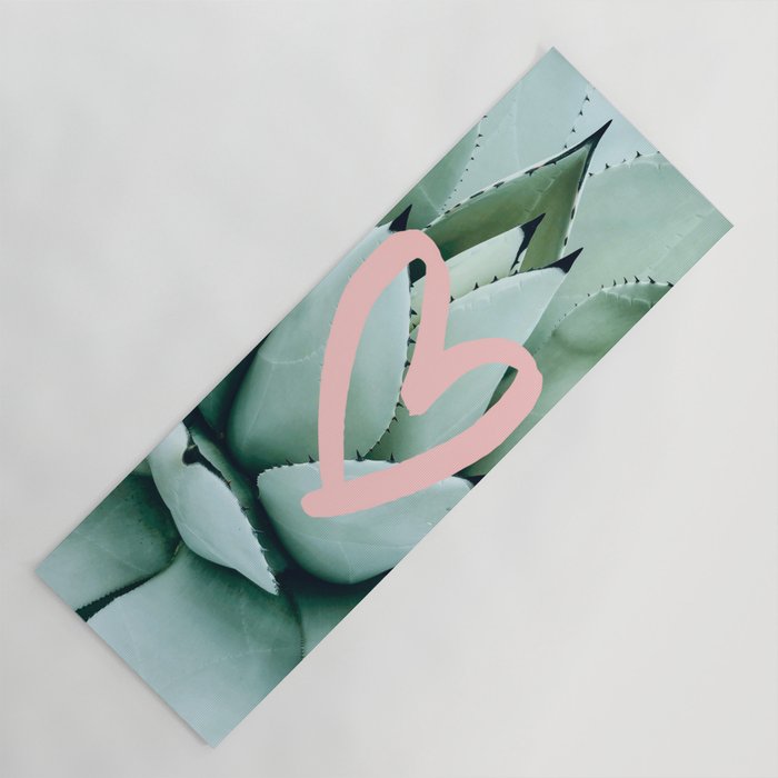 Succulent love Yoga Mat Gallery Image 1