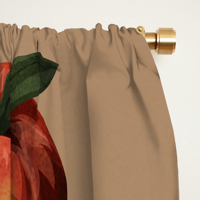 Fruits Botanical Art 2 Window Curtain Gallery Image 2