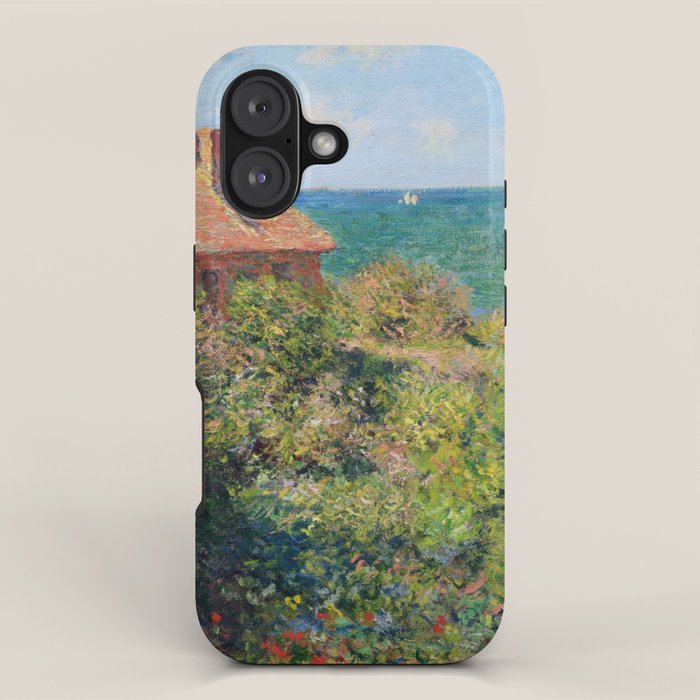 Fisherman's Cottage on the Cliffs at Varengeville Claude Monet iPhone Case Gallery Image 1
