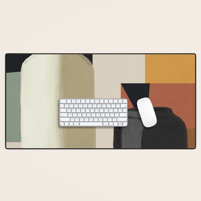 Abstract Art Vases 3 Desk Mat Gallery Image 1