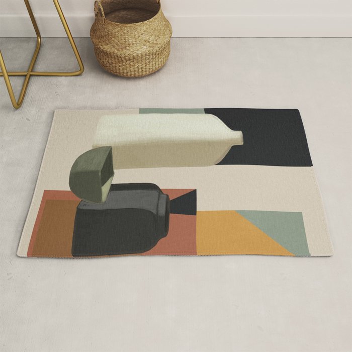Abstract Art Vases 3 Rug Gallery Image 1