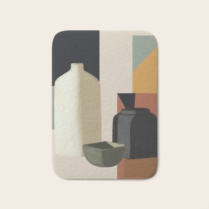 Abstract Art Vases 3 Bath Mat Gallery Image 1