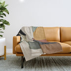 Abstract Art Vases 3 Throw Blanket Gallery Image 1