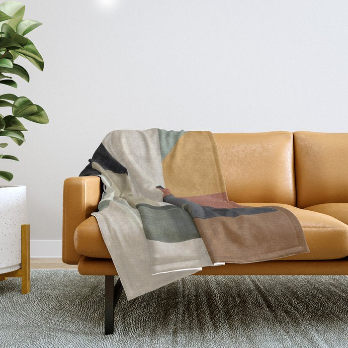 Abstract Art Vases 3 Throw Blanket Gallery Image 1