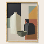 Abstract Art Vases 3 Serving Tray Gallery Image 1