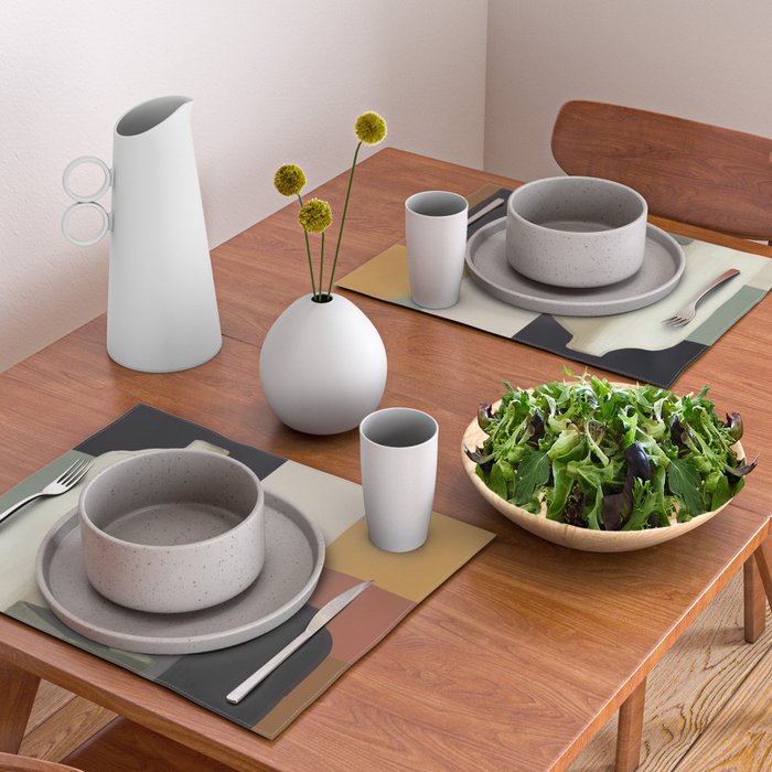 Abstract Art Vases 3 Placemat Gallery Image 2
