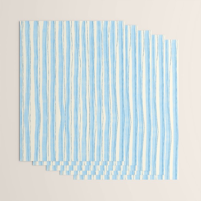 Azul Stripes Wrapping Paper Gallery Image 3