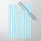 Azul Stripes Wrapping Paper Gallery Image 1