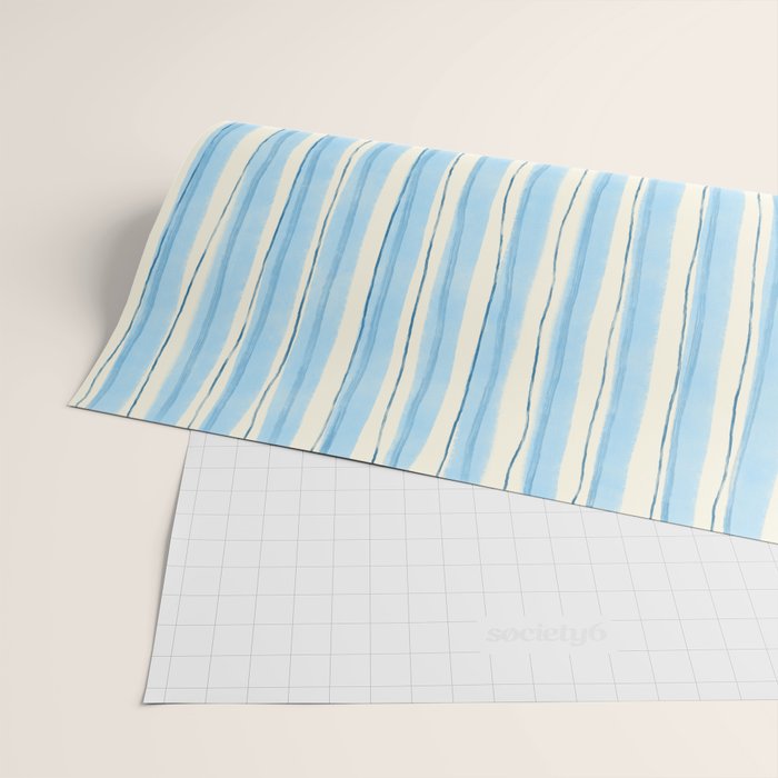 Azul Stripes Wrapping Paper Gallery Image 2