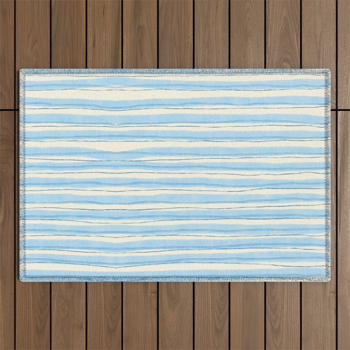 Azul Stripes Outdoor Rug Gallery Image 1