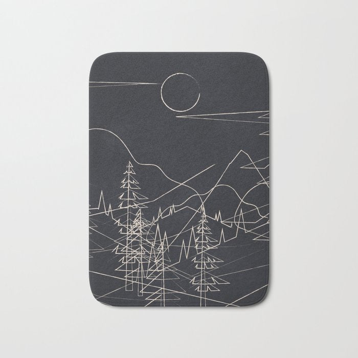 Minimalist Landscape 2 Bath Mat Gallery Image 1