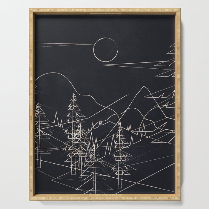 Minimalist Landscape 2 Serving Tray Gallery Image 1