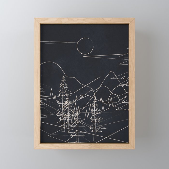 Minimalist Landscape 2 Mini Art Print Gallery Image 1