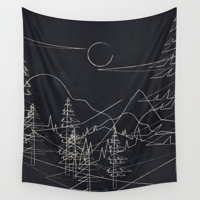 Minimalist Landscape 2 Wall Tapestry Gallery Image 4