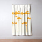 Abstract Art /Minimal Plant 117 Window Curtain Gallery Image 3