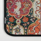 Persian Medallion Rug II // 16th Century Distressed Red Green Blue Flowery Colorful Ornate Pattern Laptop Sleeve Gallery Image 3