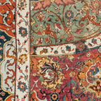 Persian Medallion Rug II // 16th Century Distressed Red Green Blue Flowery Colorful Ornate Pattern Coffee Mug Gallery Image 2