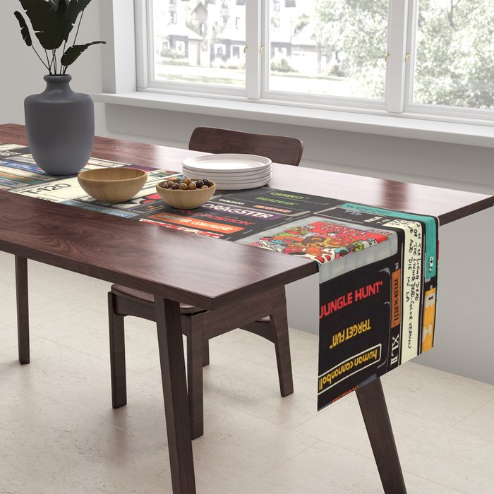 Cassettes, VHS and Video Games Table Runner Gallery Image 2