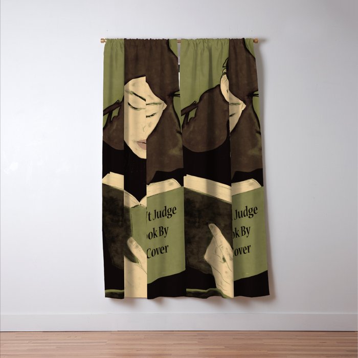 Donât Judge a Book By Its Cover 4 Window Curtain Gallery Image 3