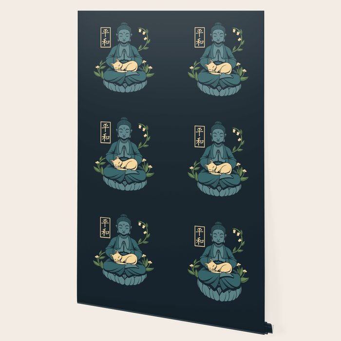 Cat Meditation Buddhism Buddha by Tobe Fonseca Wallpaper Gallery Image 2