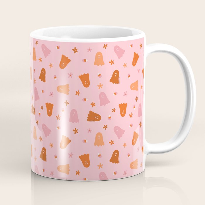 Fall Ghost Print Coffee Mug Gallery Image 1