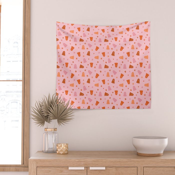 Fall Ghost Print Wall Tapestry Gallery Image 2