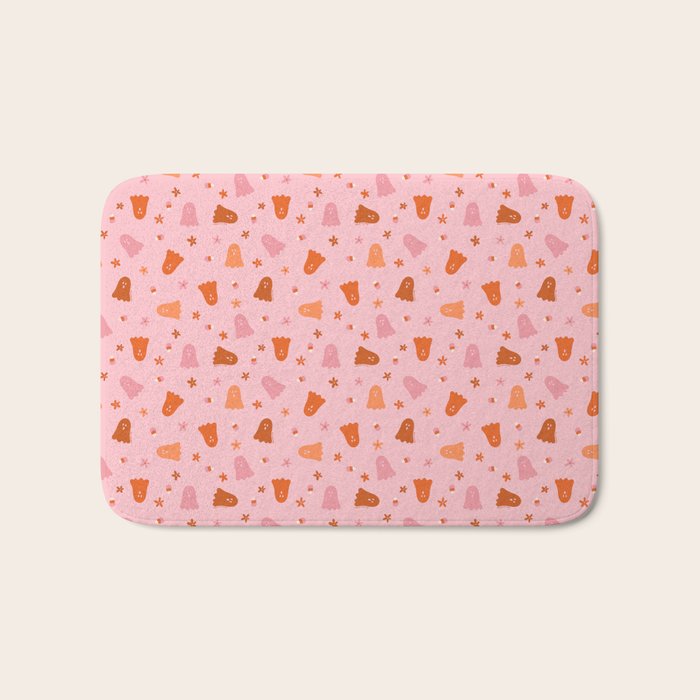 Fall Ghost Print Bath Mat Gallery Image 1