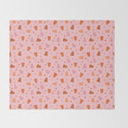 Fall Ghost Print Throw Blanket Gallery Image 2