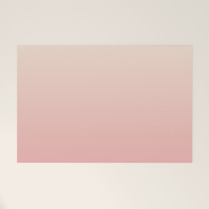 Pink Blush Ombre Welcome Mat Gallery Image 1