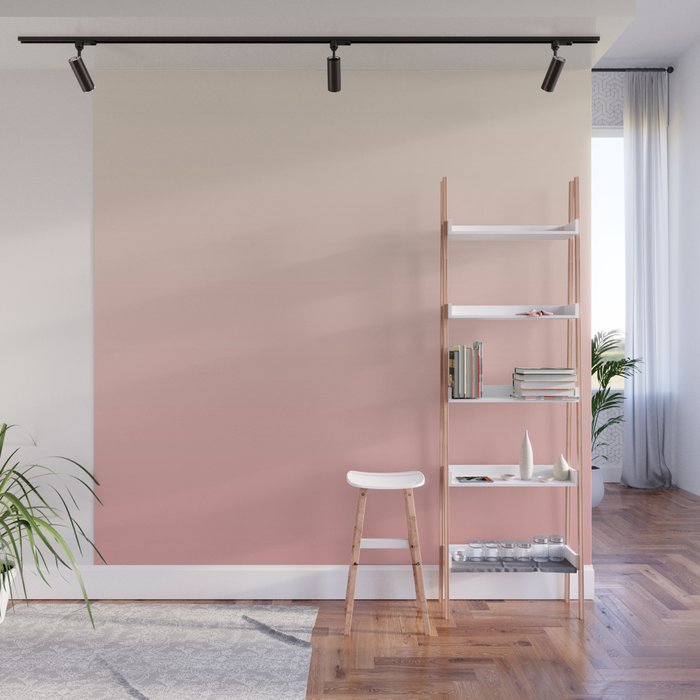 Pink Blush Ombre Wall Mural Gallery Image 1