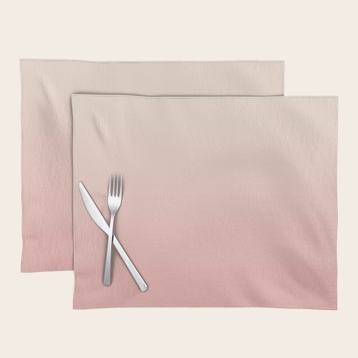 Pink Blush Ombre Placemat Gallery Image 1