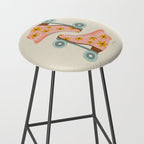Retro Roller Skates - Blush & Mint Palette Stool Gallery Image 2